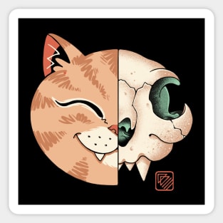 Cat Skull Vertical Sticker